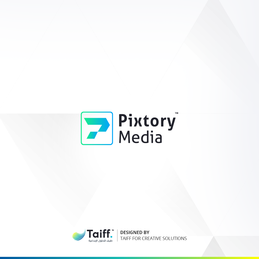 تصميم شعار Pixtory Media | خدمة تصميم الشعارات | العلامة التجارية | طيف