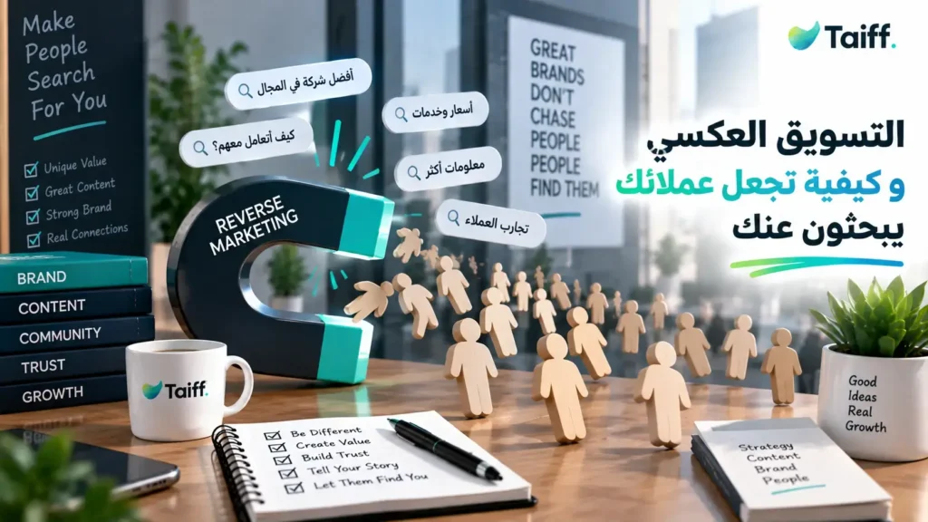 التسويق العكسي و كيفية تجعل عملائك يبحثون عنك