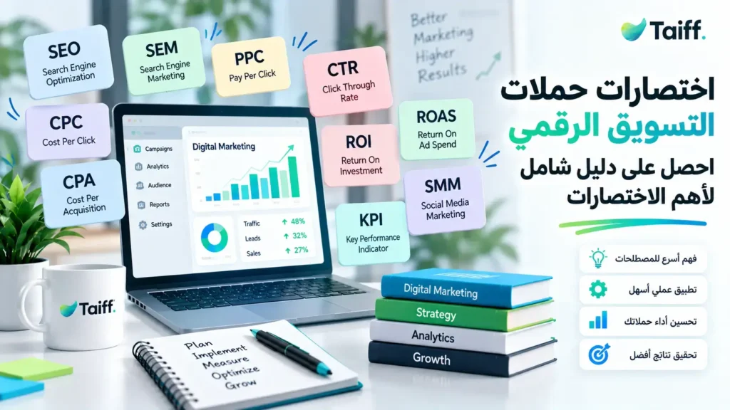 اختصارات حملات التسويق الرقمي: احصل على دليل شامل لأهم الاختصارات