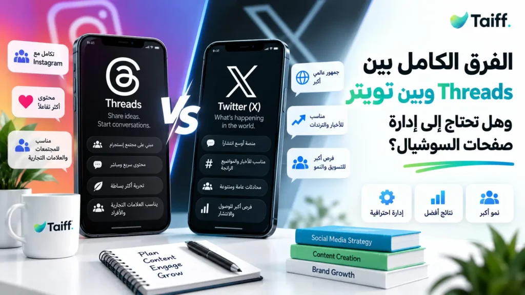 الفرق الكامل بين Threads وبين وتويتر وهل تحتاج إلى إدارة صفحات السوشيال