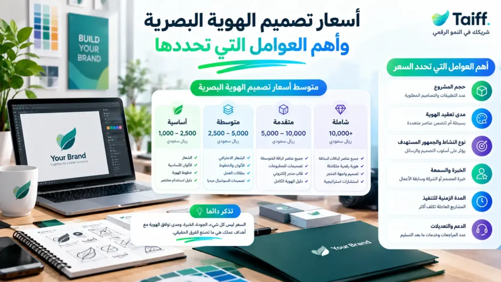 اسعار تصميم الهوية البصرية