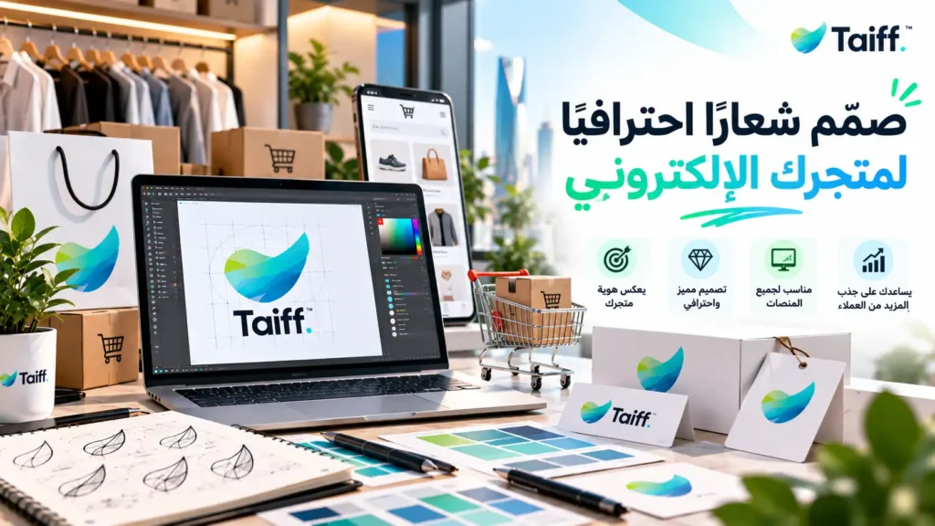 تصميم شعار متجر الكتروني