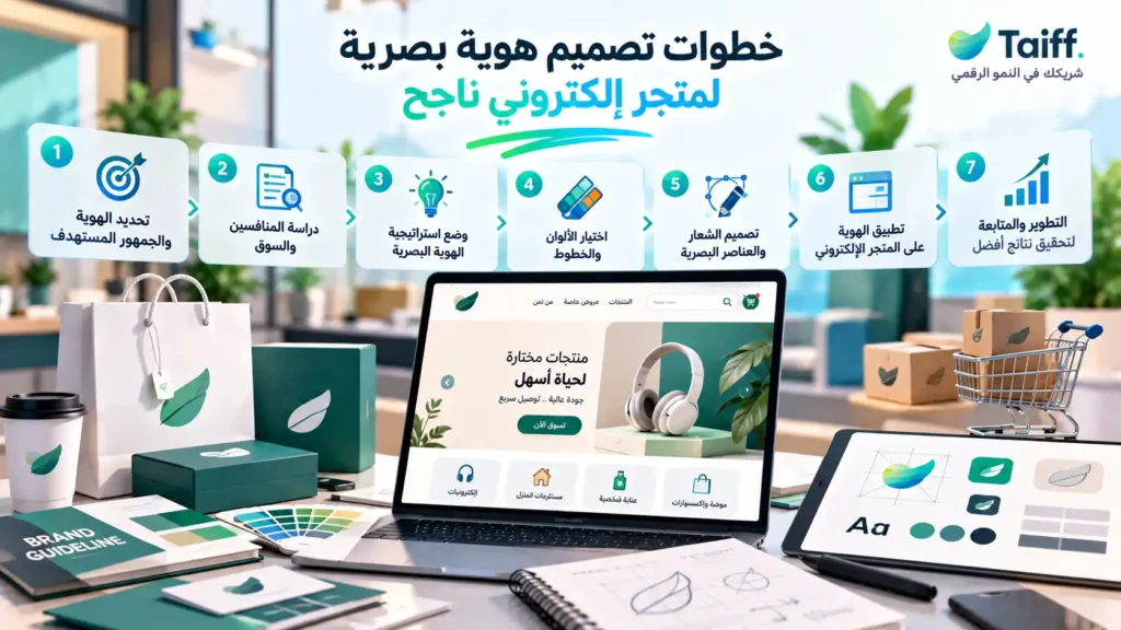 خطوات تصميم هوية بصرية لمتجر إلكتروني