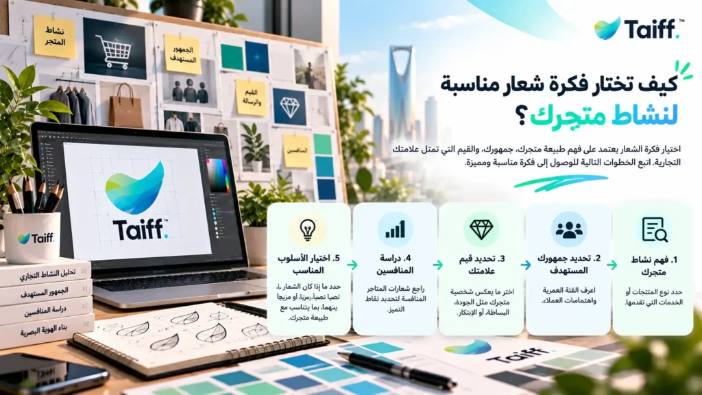 تصميم شعار متجر الكتروني احترافي يعزز هوية علامتك 1 كيف تختار فكرة شعار مناسبة لنشاط متجرك؟